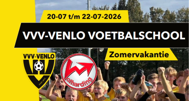 Zomerkamp VVV-Voetbalschool: Trainen als een prof bij Volharding