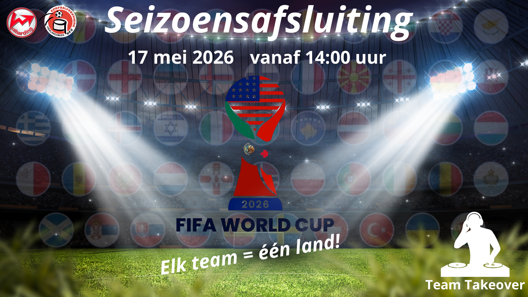 Seizoensafsluiting 2026 in WK-stijl